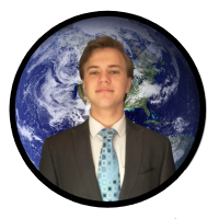 Site Logo depicting Adam Marshall Over the Earth